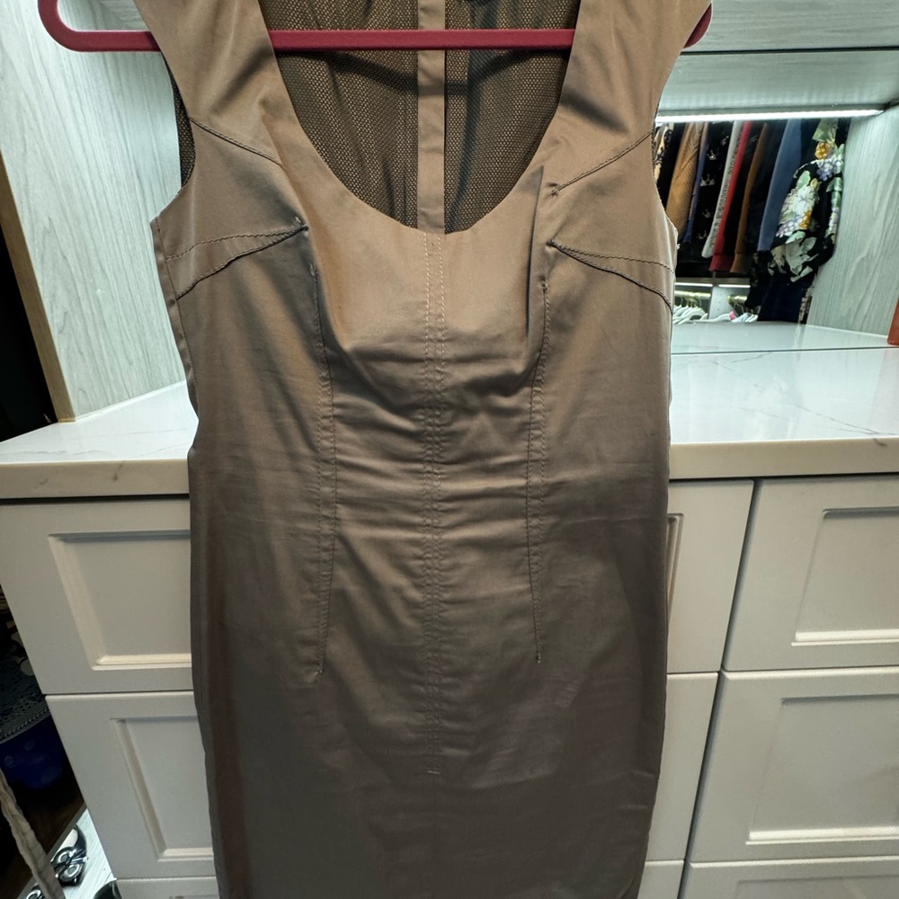 Sisley Tailored Dress in Grey Size Small